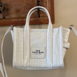 Marc Jacobs White Embossed Tote